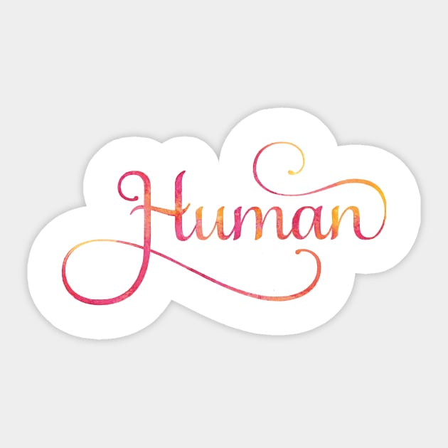 Human Sticker by RosanneCreates